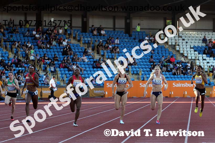 Womens 200 metres, Sainsbury's British Champs, Alexander Stadium, Birmingham. Photo: David T. Hewitson/Sprts for All Pics